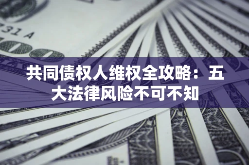北京共同债权人维权全攻略：五大法律风险不可不知