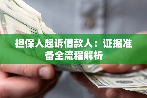 北京担保人起诉借款人：证据准备全流程解析