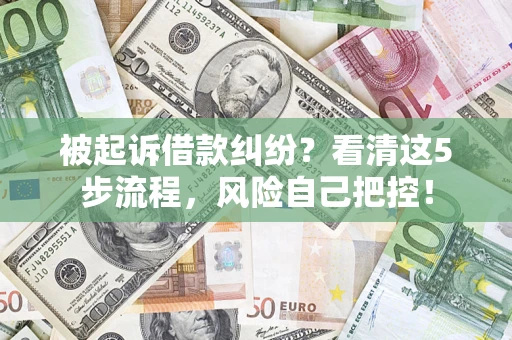 北京被起诉借款纠纷？看清这5步流程，风险自己把控！