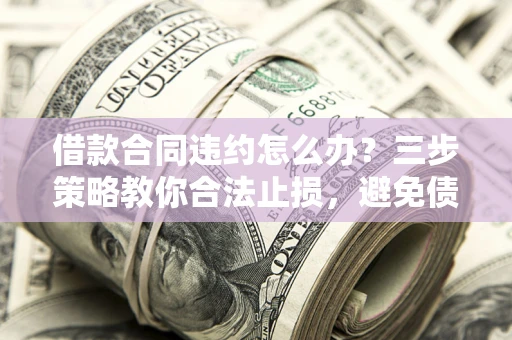 北京借款合同违约怎么办？三步策略教你合法止损，避免债务危机升级