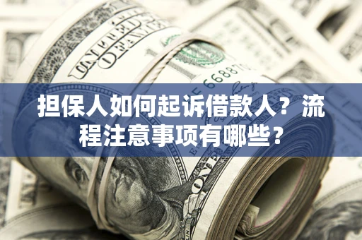北京担保人如何起诉借款人？流程注意事项有哪些？